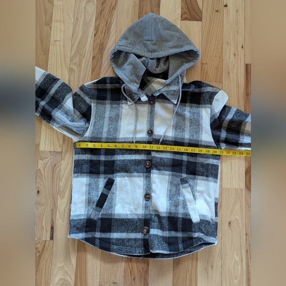 NWT Halara Hooded Plaid Jacket Size XS - Picture 8 of 9